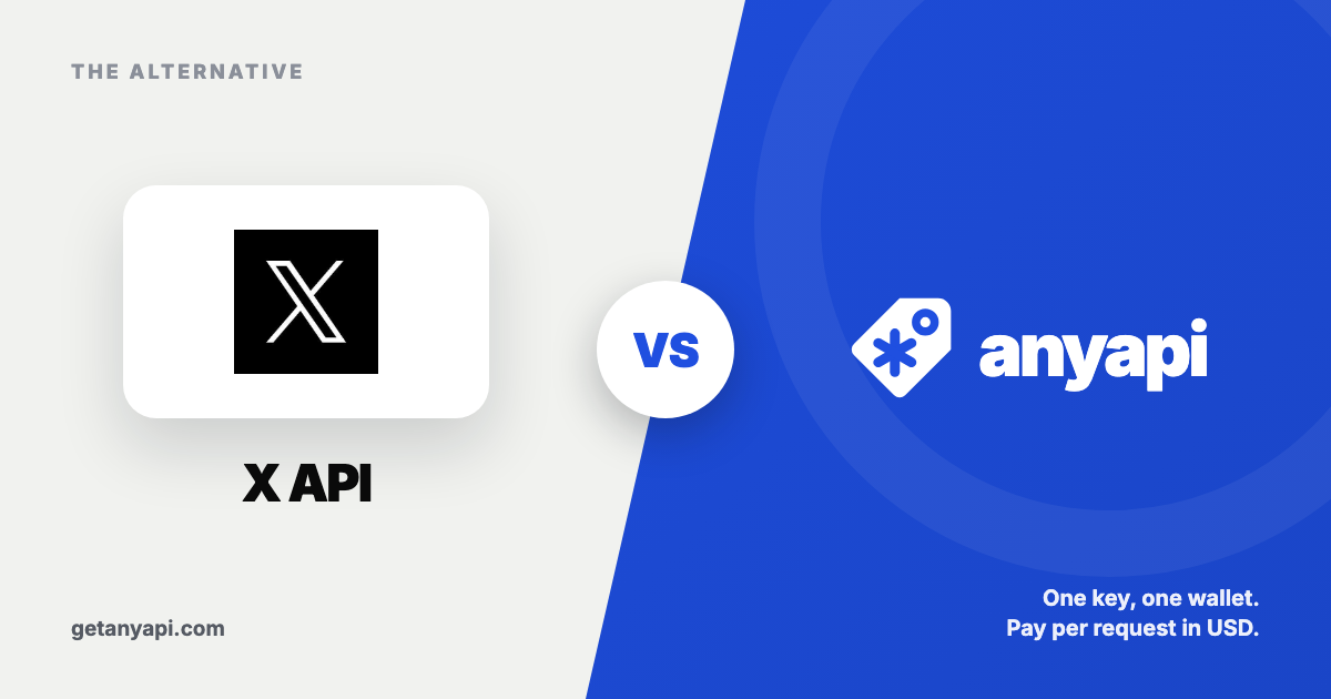 X API vs AnyAPI