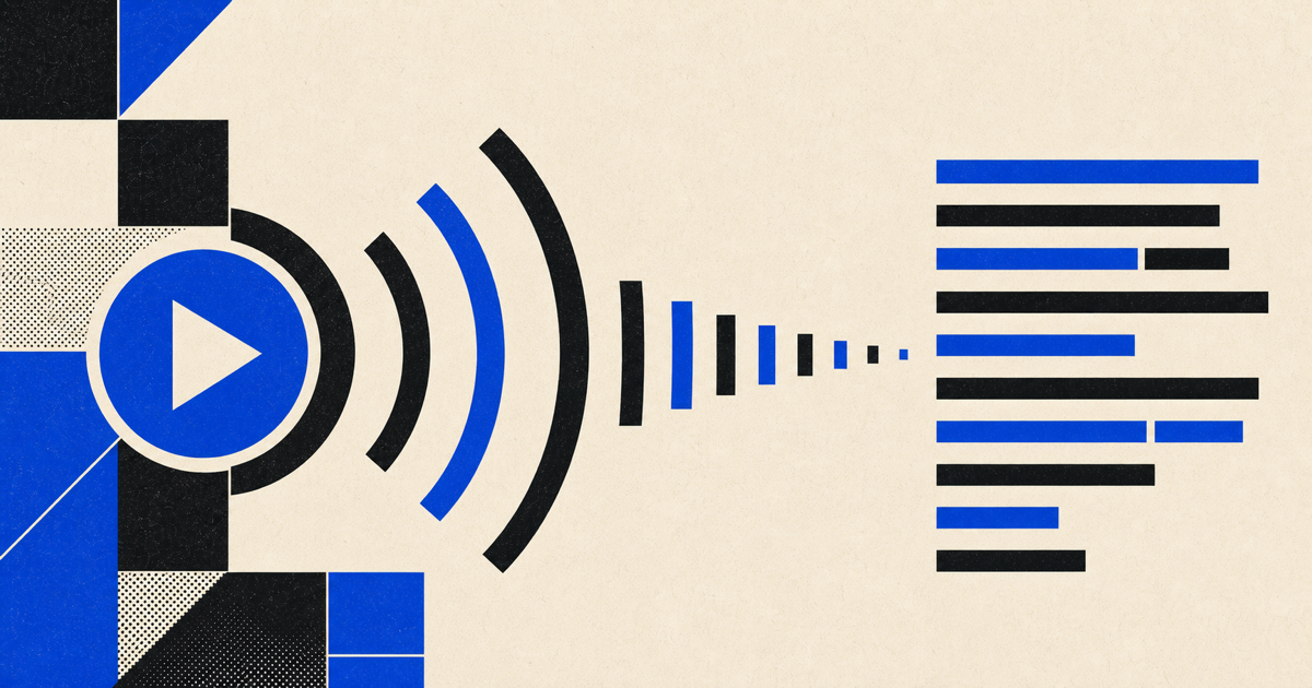 YouTube transcript API: any public video's text in one call